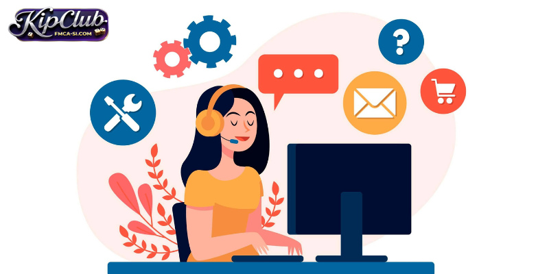 Giao diện hỗ trợ khách hàng KIPCLUB với tính năng chat trực tuyến